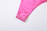 Summer Women sexy hollow sleeveless Bodysuit mesh tie skirt two-piece set