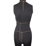 Women Sexy Glitter Leaf Sequins Camisole Top