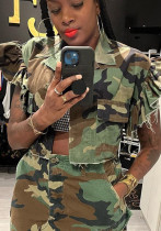 Women Spring Summer Camouflage Vest