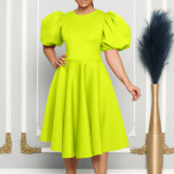 Plus Size Women's Summer Short Sleeve Maxi Chic Elegant Formal Party Gown Dress