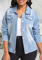 Sexy Fashion Ladies Fit Denim Coat Top