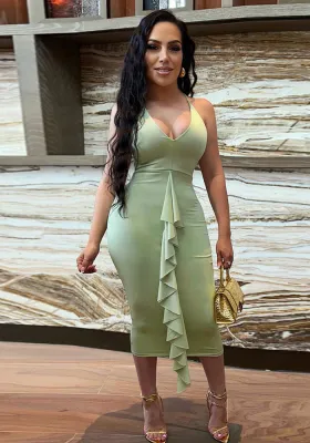 Women's Clothes Sexy Camisole Bodycon Nightclub Dress