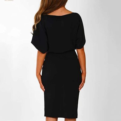 Plus Size Women's Summer Short Sleeve Casual Dress