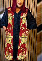 Zipper Dress Wax Pocket African Ladies Plus Size Skirt