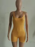 Women's Clothing Summer Fashion Sexy Ribbed Straps Rompers Jumpsuit