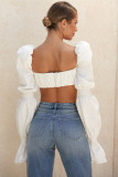 Summer Fashion Herringbone Bra Women's Sexy V-Neck Pleated Low Back Crop Top