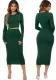 Sexy Fashion Solid Color Tight Fitting Two-Piece Set