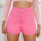 High Waist Stretch Plus Size Sexy Ripped Women's Denim Shorts