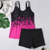 Two Pieces Floral Plus Size Swimsuit