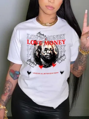 Women's Tops T-Shirts Loose Plus Size Tops Round Neck Short Sleeve Tops