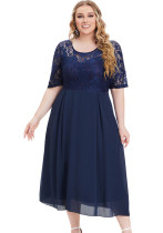 Plus Size Ladies'Lace Dress