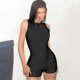 Women Summer Clothing Sleeveless Solid Romper