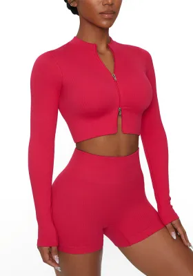 Women Seamless Solid Sports T-Shirt and Yoga Pants Yoga Clothes Two-Piece Set