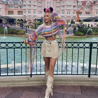 Fall Winter Women's Rainbow Tassel Holidays Loose Sweater