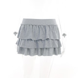 High Waist Short Tiered Skirt Summer Fashion Sweet Skirt