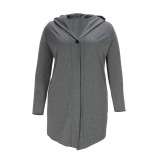 Women Casual V-Neck Hooded Top