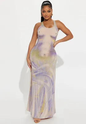Women's Summer Fashion Sexy Printed Slim Sleeveless Dress