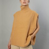 Women Casual Turtleneck Sleeveless Sweater