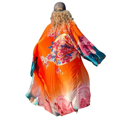 Women's autumn and winter printed loose long-sleeved blouse