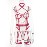 Women Mesh Patchwork BodysuitSexy Lingerie