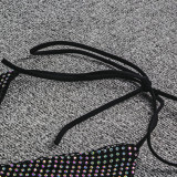 Women Bikini Sexy Beaded Swimwear Two Pieces