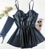 Summer Erotic Lingerie Sexy Straps Hollow Out Night Dress Female