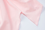 Autumn Heart Print pleated water sleeve top self-cultivation fashion long-sleeved sunscreen t-shirt women