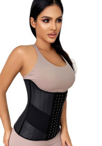 Natural Latex Women's Fitness Belt Three-breasted Buckle 25 Bone Hip Hip Tank Tummy Control Fitted Girdle