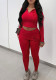 Spring And Autumn Fashion Print Zipper Suit Sport Two Pieces Pants Set