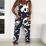 Women's Jumpsuit Print Plus Size Overalls Jumpsuit