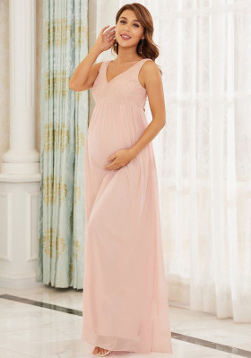chiffon maternity sleeveless photography dress