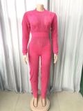 Women's Fashion Wool Knitting Jumpsuit