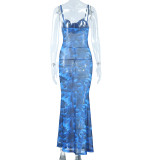 WomenClip Print Maxi Dress