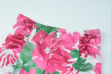 Tie Dye Print Summer Sexy Sleeveless Halter Neck Tank Top Skirt Women two piece set