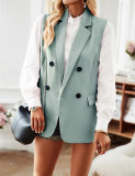 Women's blazer vest autumn winter Chic Career coat