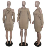 Women's Hoodies Fall Winter Stylish Casual Hooded Dress