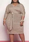 Women's Sexy Polka Dot Plus Size Dress
