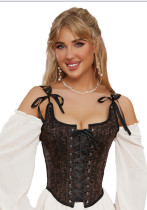 Ladies Gothic Vintage Party Stage Lace-Up Corset