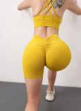 Back V Yoga Pants Women Butt Lift Sexy Hot Shorts Buttocks Line Sports Fitness Pants