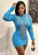 Women's Fall Fashion Sexy Cutout See-Through Long Sleeve Slim Bodycon Knitting Dress