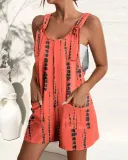 Women's Summer Casual Fashion Straps Overalls Jumpsuit Overalls