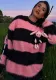 Women Fall Loose Striped Long Sleeve Top