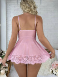 Women Bow lace Dress Sexy lingerie