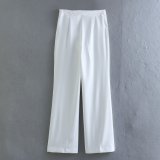 Women Casual Blazer+Pants Two-Piece Set with Belt