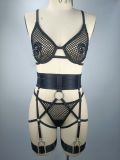 Sexy Temptation Hollow See-Through Lingerie Set Female