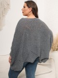 Women's Tops Plus Size Women's Fall Winter Loose Knit Pullover Sweater