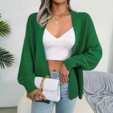 Women Casual Dolman Long Sleeve Loose Cardigan Sweater Jacket