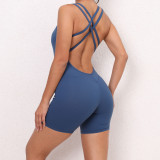 Yoga Romper Butt Tight Fitting Sports Jumpsuit Butt Lift Fitness Workout Clothes For Women