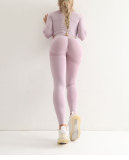 Seamless Yoga Pants Buttocks Breathable Yoga Wear Tight Fitting High Waist Sports Basic Fitness Leggings