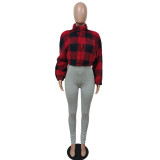 Autumn And Winter Fashion Casual Plaid Jacket